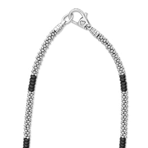 Silver Station Ceramic Beaded Necklace