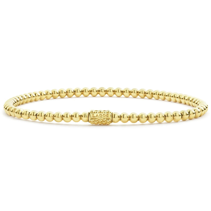 18K Gold Bead Bracelet | 3mm