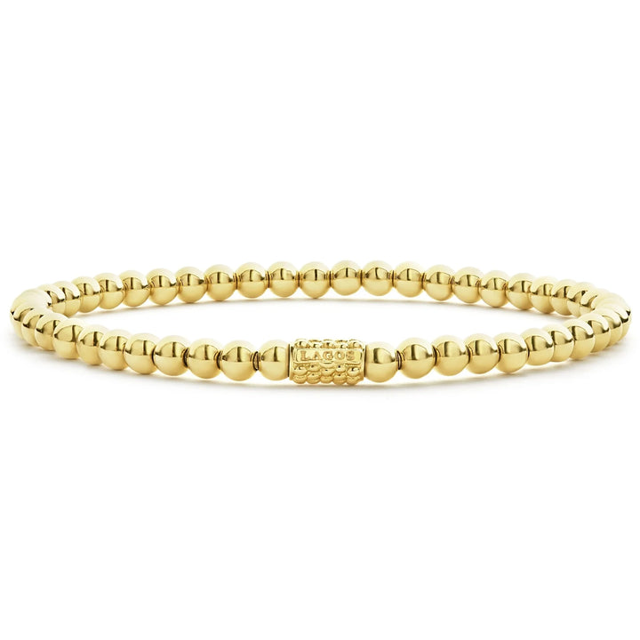 18K Gold Bead Bracelet | 4mm