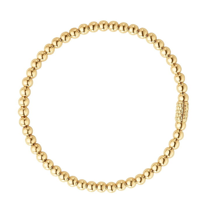 18K Gold Bead Bracelet | 4mm