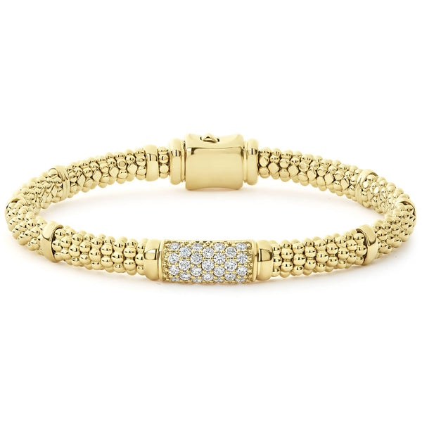 18K Gold Diamond Bracelet | 6mm