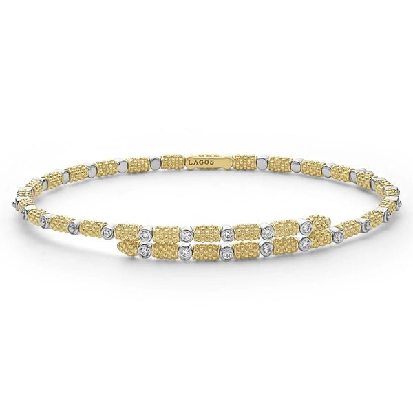 18K Gold and Diamond Superfine Cuff Bracelet