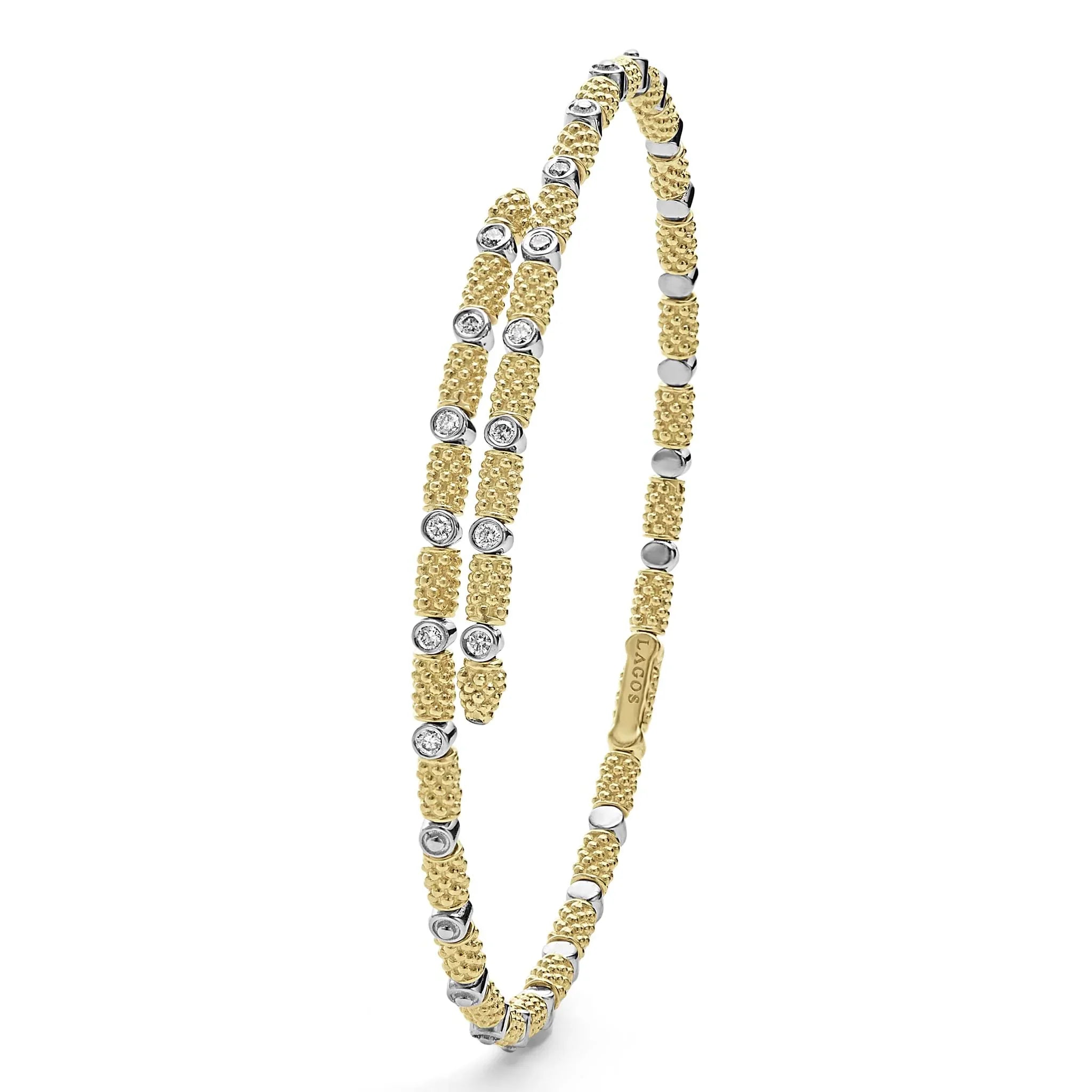 18K Gold and Diamond Superfine Cuff Bracelet