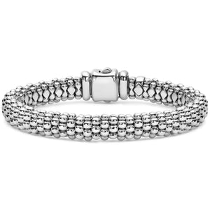 Silver Caviar Bracelet | 9mm