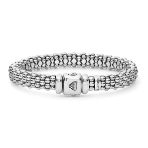 Silver Caviar Bracelet | 9mm