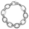 Oval Fluted Link Bracelet