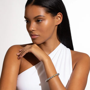Two-Tone Stretch Bead Bracelet