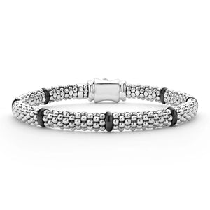 Ceramic Station Caviar Bracelet | 6mm