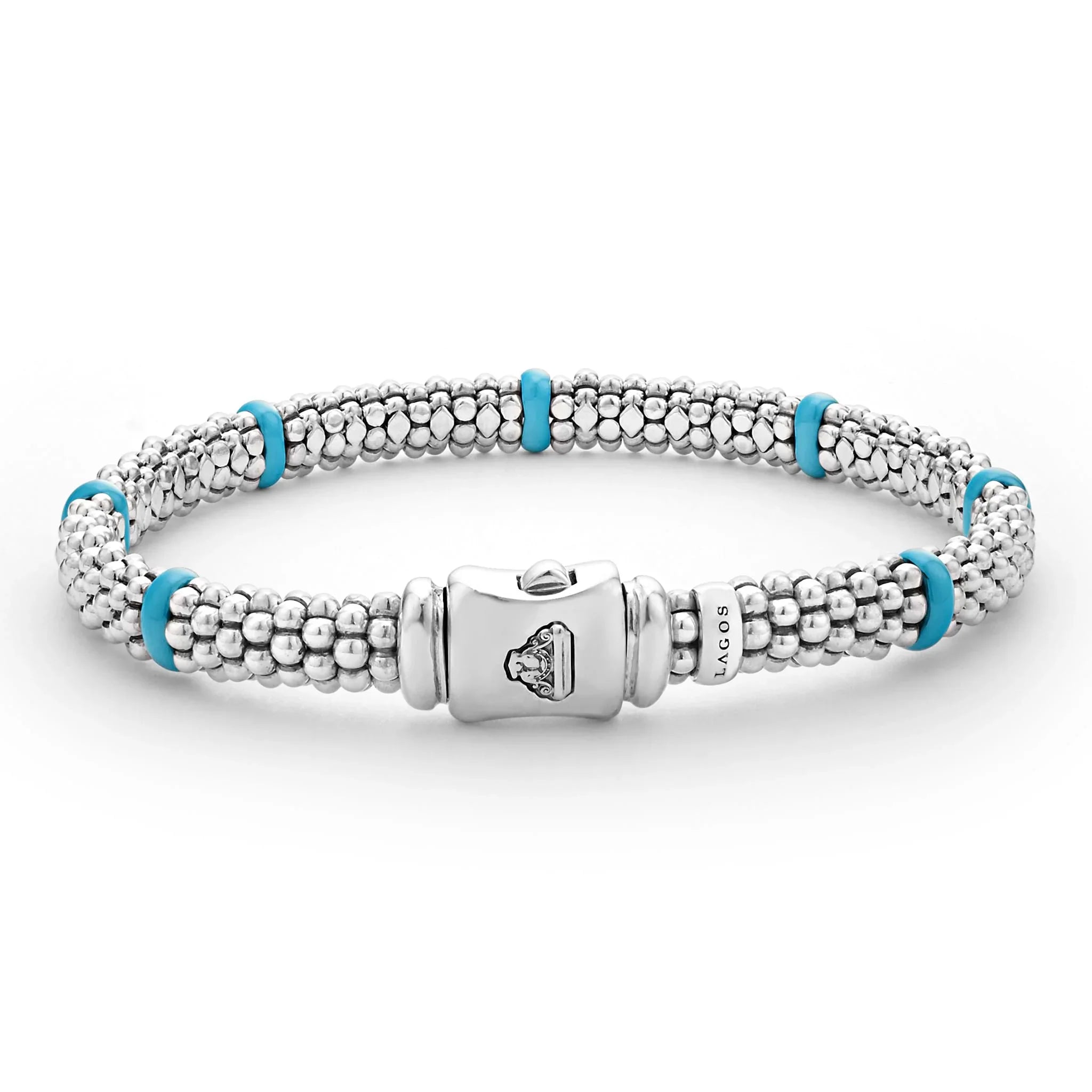Ceramic Station Caviar Bracelet | 6mm