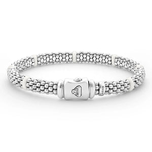 Ceramic Station Caviar Bracelet | 6mm