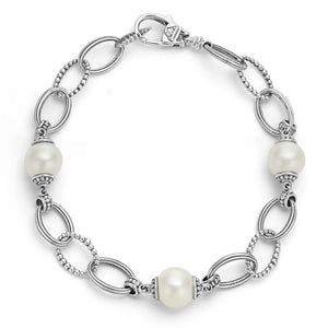 Caviar Pearl Link Bracelet