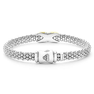 Two-Tone X Caviar Bracelet | 6mm