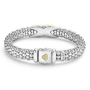 Two-Tone X Caviar Bracelet | 9mm