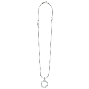 Circle Diamond Pendant Necklace