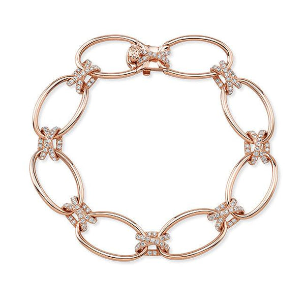 1.01ctw Rose Gold Diamond Bracelet - Gunderson's Jewelers