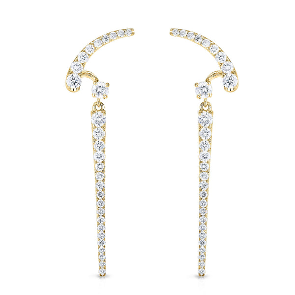 1.40ctw Diamond Dagger Earrings - Gunderson's Jewelers