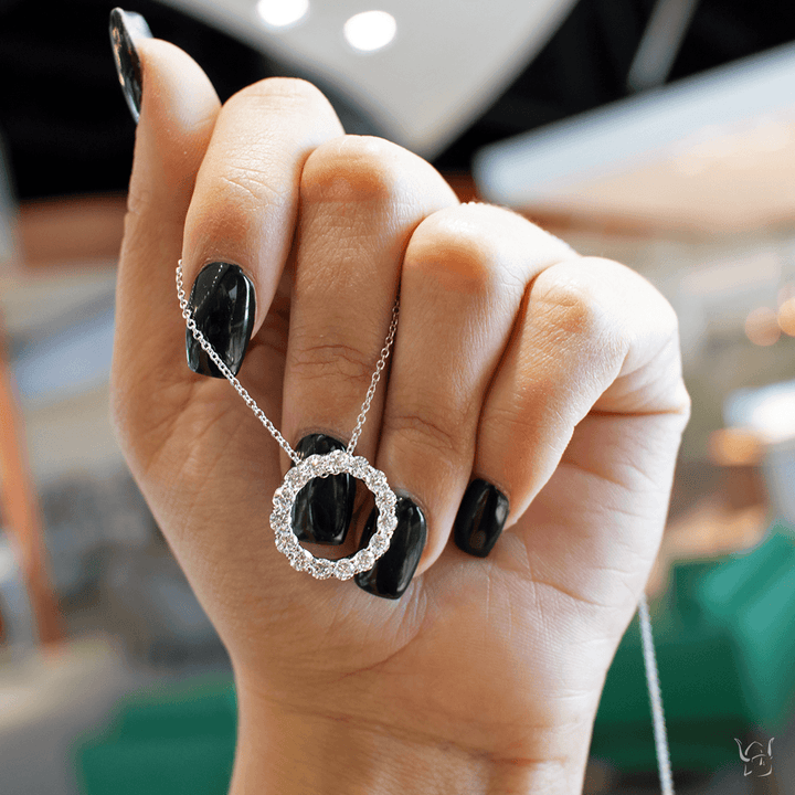 1.65ctw Diamond Circle Necklace - Gunderson's Jewelers