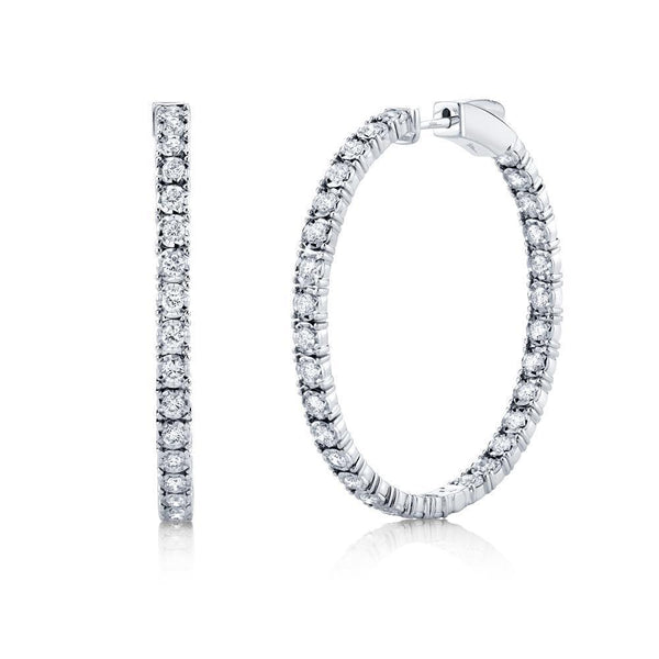 1.90ctw Diamond Hoop Earring - Gunderson's Jewelers