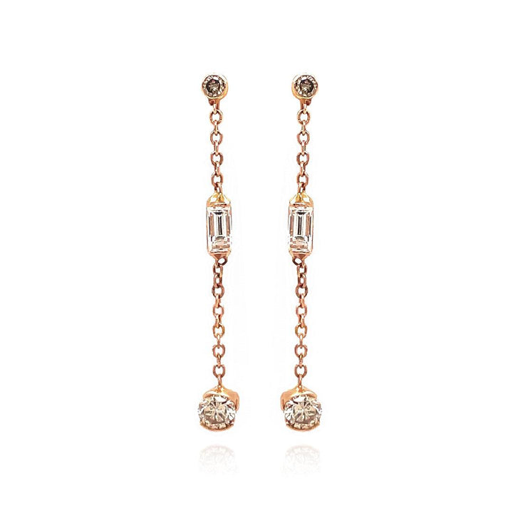 14K Rose Gold Drop Earrings - Gunderson's Jewelers