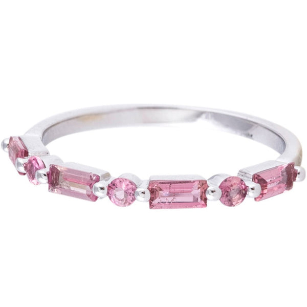 Pink Tourmaline Baguette Ring