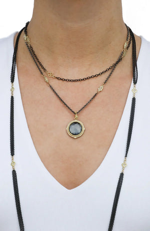 Gold Scroll Link Necklace