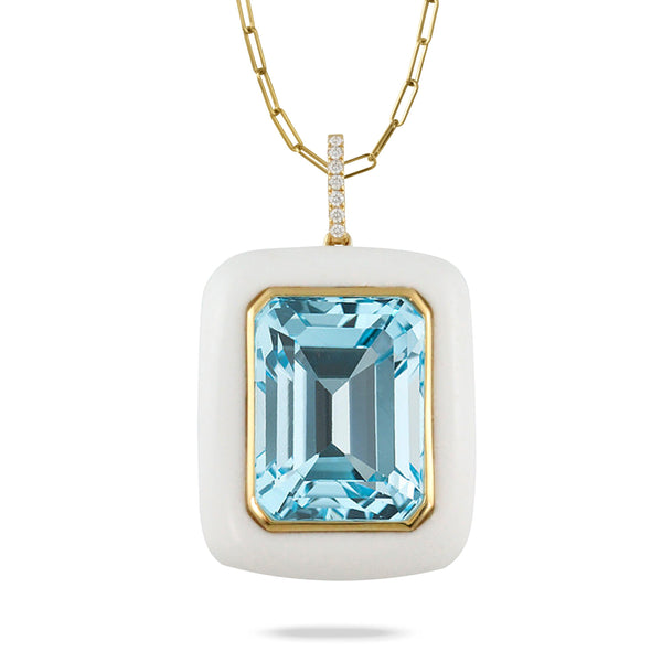 18K YG Mykonos Diamond Pendant - Gunderson's Jewelers