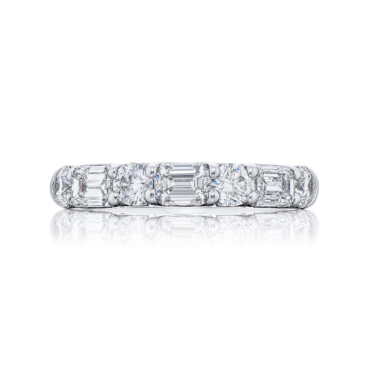 2.01ctw Emerald-Cut and Round Diamond Band - Gunderson's Jewelers