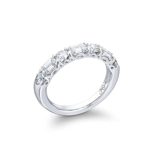 2.01ctw Emerald-Cut and Round Diamond Band - Gunderson's Jewelers