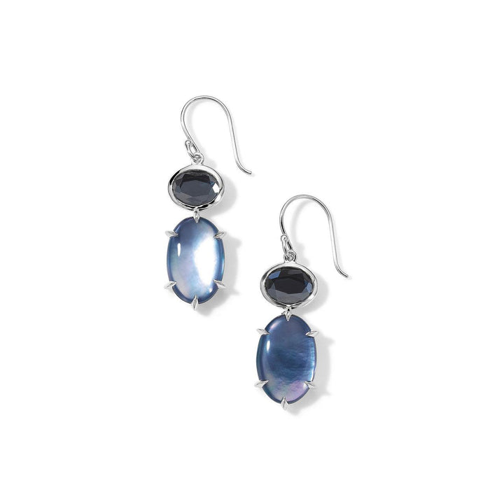 2-Stone Drop Earrings in Sterling Silver - Gunderson's Jewelers