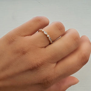 Amara Marquise Rose Cut Diamond Band - Gunderson's Jewelers