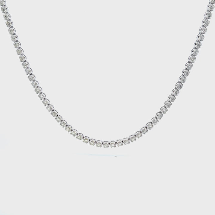 10.03ctw Diamond Tennis Necklace