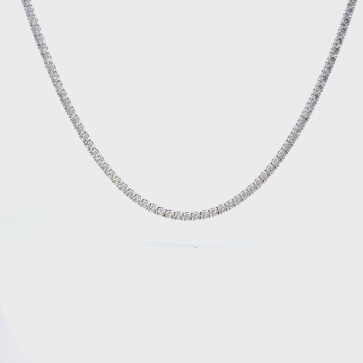 12.02ctw Diamond Tennis Necklace