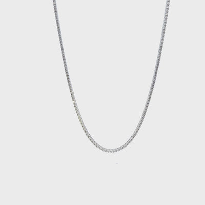 3.02ctw Diamond Tennis Necklace