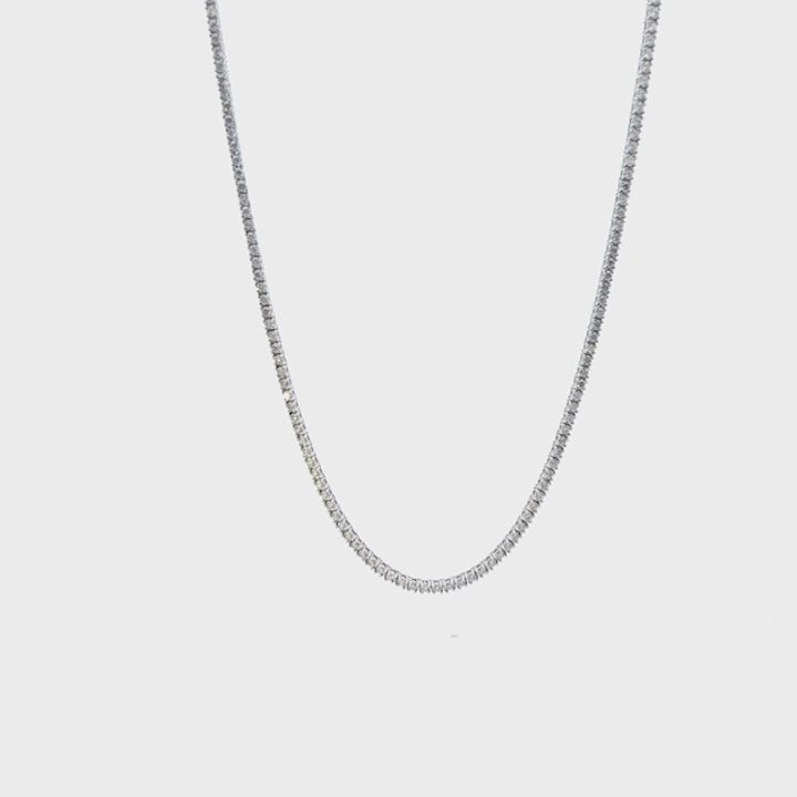 3.02ctw Diamond Tennis Necklace