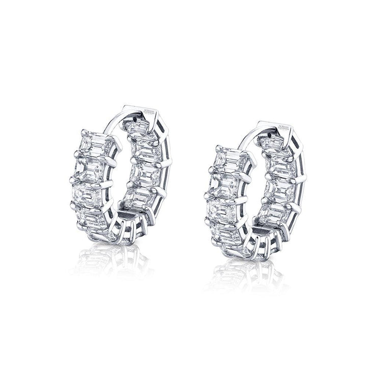4.29ctw Diamond Hoop Earring - Gunderson's Jewelers