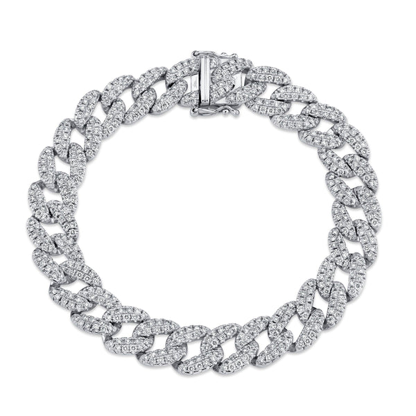 4.36ctw Diamond Pave Link Bracelet - Gunderson's Jewelers