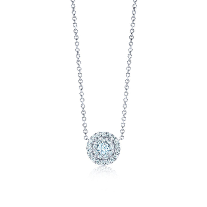 Sunburst Pendant with Diamond Halo – Gunderson's Jewelers