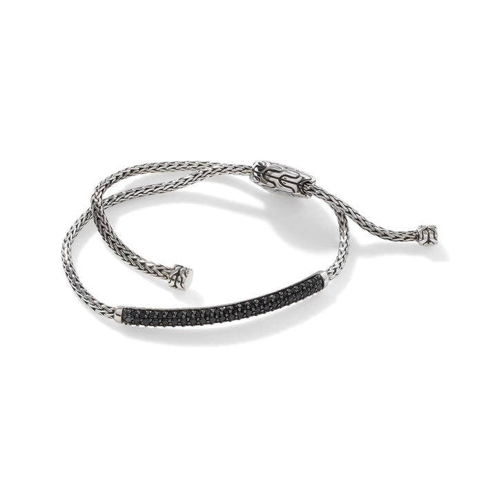 Pull Through Black Sapphire Station Bracelet - Gunderson's Jewelers