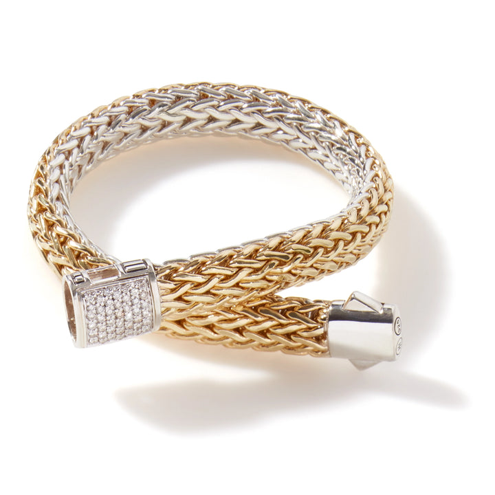 Classic Chain Reversible Bracelet with Diamonds - Gunderson's Jewelers