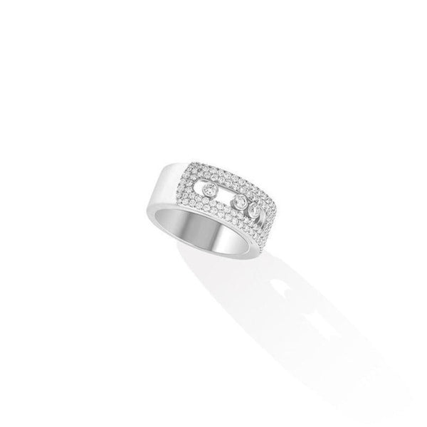 White Gold Diamond Pavé Fashion Ring - Gunderson's Jewelers