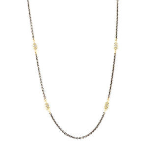 Gold Scroll Link Necklace