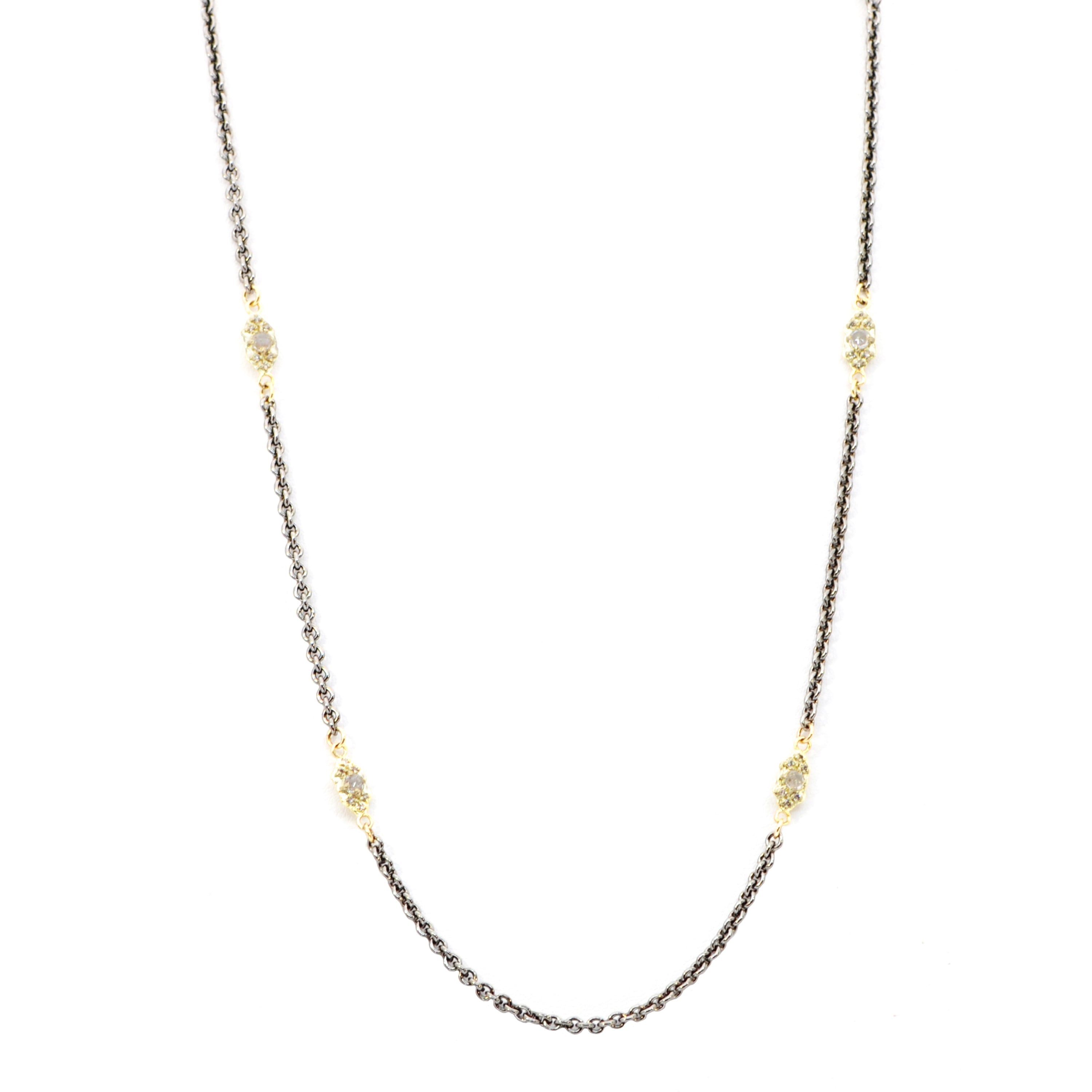 Gold Scroll Link Necklace