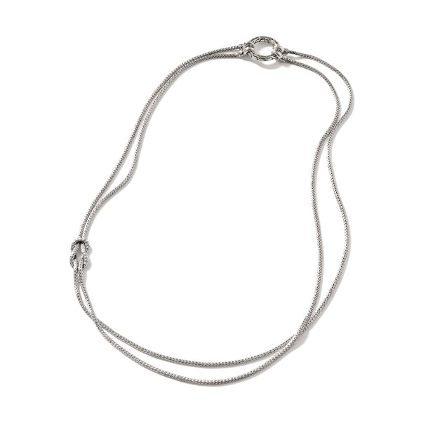 Classic Chain Link Love Knot Necklace