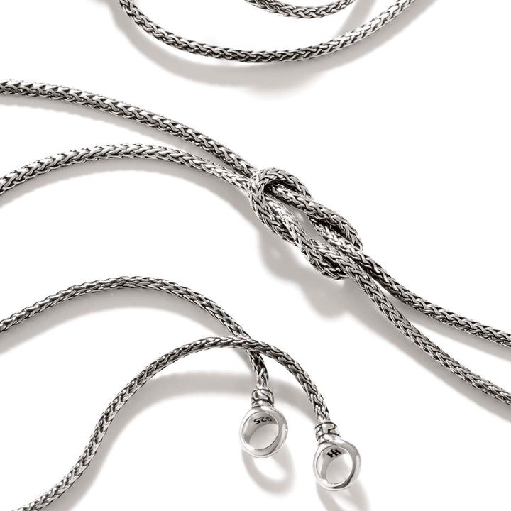 Classic Chain Link Love Knot Necklace