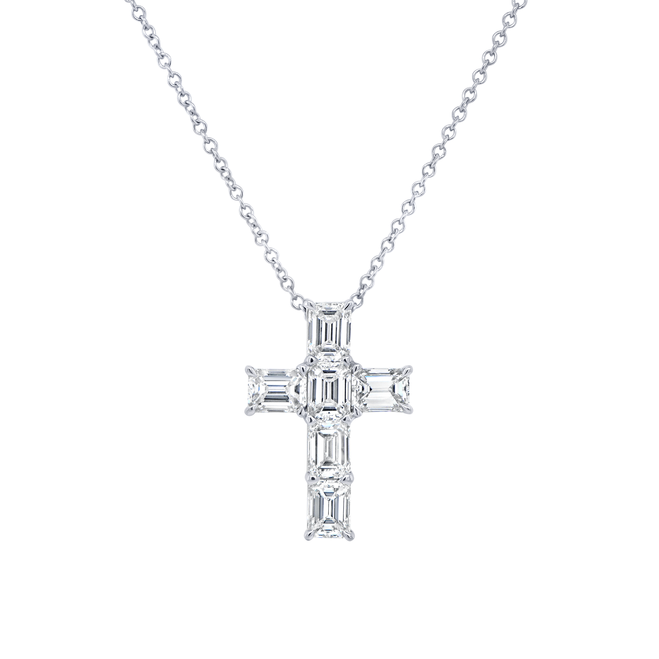 1.23ctw Diamond Cross Brooch Pendant