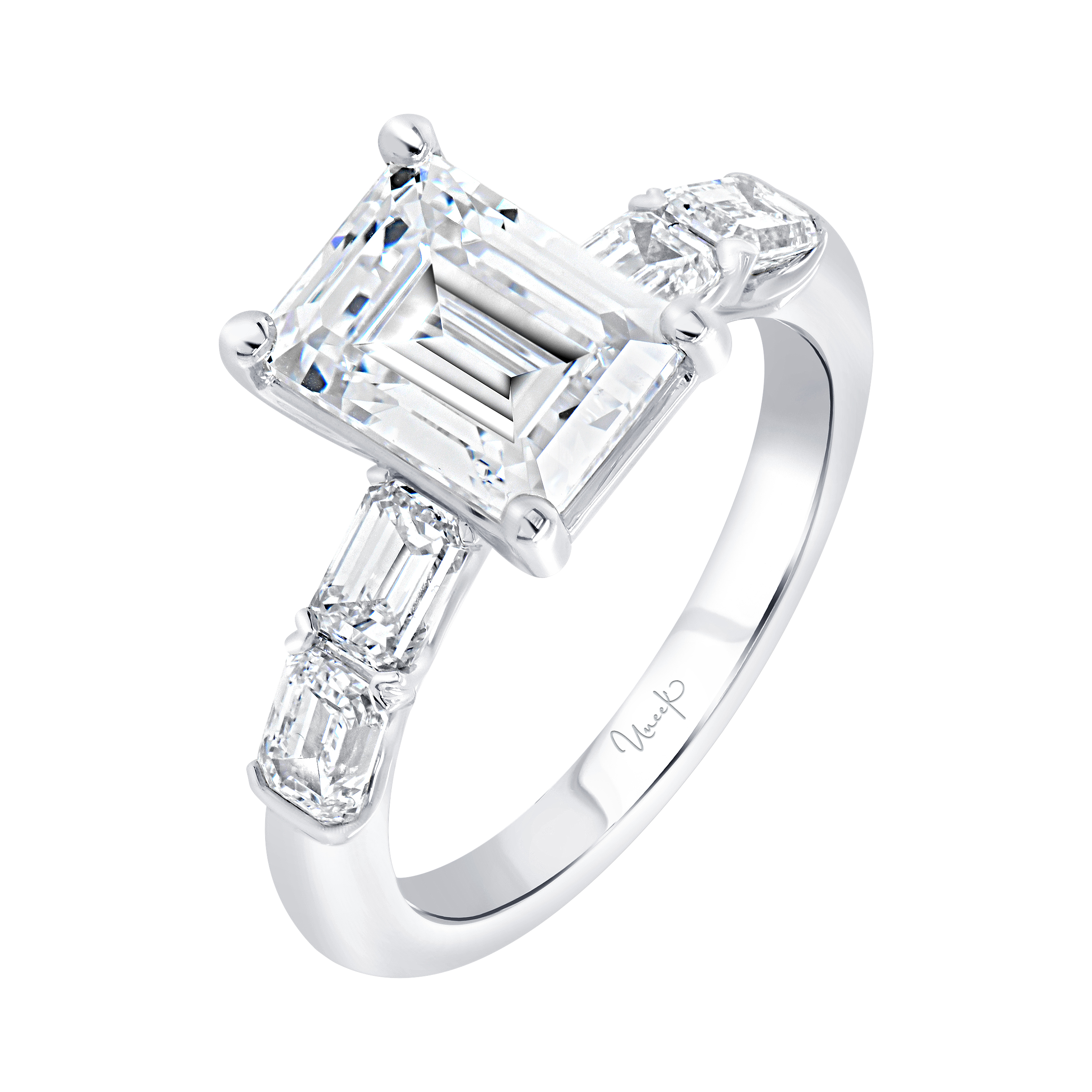 1.26ctw Emerald Cut Engagement Ring