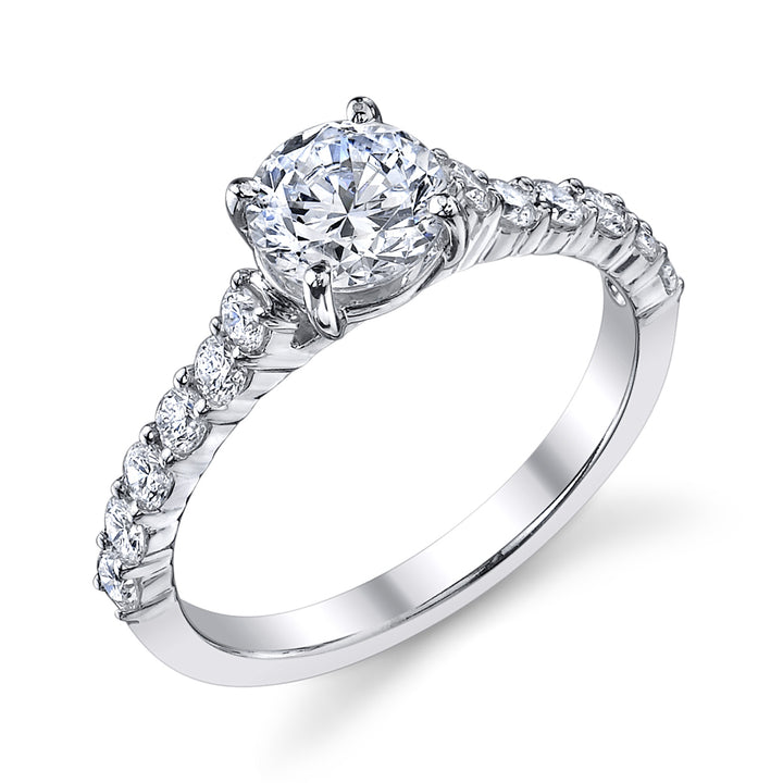 Classique Creations 14K white gold diamond engagement ring