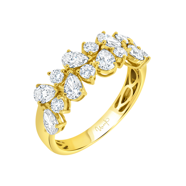1.53ctw Pear and Round Shape Diamond Ring