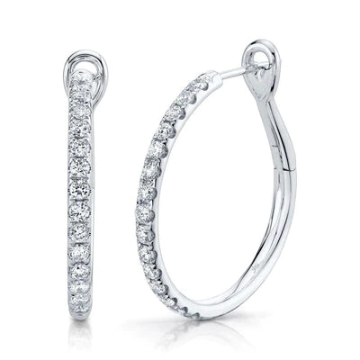 0.74ctw Diamond Hoop Earring - Gunderson's Jewelers