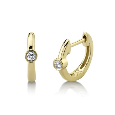 0.06ctw Diamond Huggie Earring - Gunderson's Jewelers